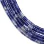 Sodalite en forme de tube 2.5x5mm x 40cm