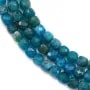 Aquamarine, in the shape of a faceted cube, 4-4.5mm x 40cm