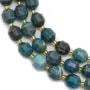 Apatite,en forme d'octogonal facette sur fil 10mm x 40cm
