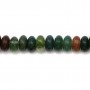 Agate mousse, en forme de rondelle , 2.5x4.5mm x 39cm