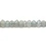 Aigue marine rondelle facette 3x5mm x 10pcs