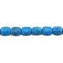 Turquoise reconstituted faceted rectangle 8x10mm x 40cm