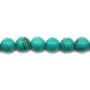 Howlite teinté turquoise ronde 10mm x 40cm
