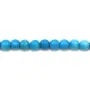 Turquoise  reconstitué  Ronde 3mm x 40cm