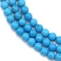 Turquoise  reconstitue  Ronde 4mm x 40cm