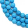 Turquoise  reconstitué  Ronde 12mm x 40cm