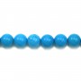 Turquoise  reconstitué  Ronde 10mm x 40cm