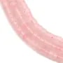 Quartz rose, en forme de rondelle, 2x4.5mm x 39cm