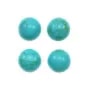 Cabochon turquoise reconstituée rond 8mm x 4 pcs