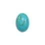 Cabochon Turquoise Reconstitué 10x14mm x 1pc