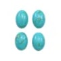 Cabochon Turquoise Reconstitué 10x14mm x 1pc