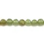 Grenat vert rond facette 5mm x 40cm