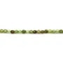 Grenat vert rond facetté 3mm x 40cm