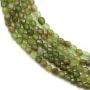 Grenat vert rond facetté 3mm x 40cm