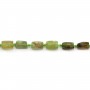 Grenat vert baroque 7x11mm x 40cm