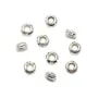 Distanciadores facetados 5mm plata 925 x 4pcs