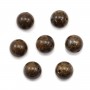 Bronzite redondo 12,5mm x 4 pcs
