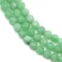 Angélite verte ronde facettée 4mm x 39cm
