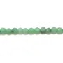 Angelite verde redonda facetada 2mm x 40cm