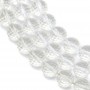 Cristal de roche Ronde Facette 10mm x 40cm