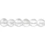Rock Crystal Quartz Faceted Flat Round 10mm x 40cm