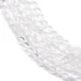 Cristal de roche rond plat facette 2mm x 40cm