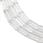 Rock crystal quartz faceted drop 10x30mm x 40cm