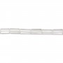 Rock crystal quartz faceted drop 10x30mm x 40cm