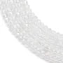 Cristal de roche rond plat facette 2mm x 40cm