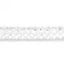 Cristal de roche rondelle facette 4x7mm x 40cm