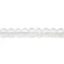 Cristal de roche rond plat facette 2mm x 40cm