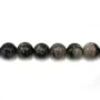 Opal grise ronde 8mm x 40cm