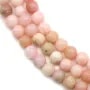 Opale rose pâle rond 5mm x 40cm