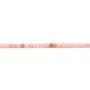 Opal pink, in faceted round shaped, and in size of 2mm x 40cm