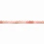 Opale rose, de forme ronde facetté, et de taille 3mm x 40cm