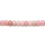 Opal pink, in shaped of faceted roundel, 2 * 3mm, quality B x 39cm