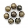 Tahiti-Zuchtperle, rund geschnitzt, 12-13mm, D x 1pc