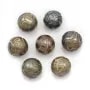 Perla cultivada de Tahití, redonda tallada, 12-13mm, D x 1pc