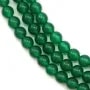 Agate vert ronde 6mm x 40cm