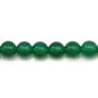 Agate vert ronde 6mm x 40cm