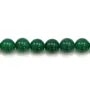 Agate vert ronde 14mm x 2pcs
