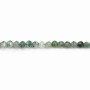 Agate mousse facette 3mm x 39cm
