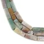 Agate d'Inde, en forme de rectangle 4x13mm x 40cm