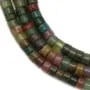 Agate indienne, en forme rondelle 2x4.5mm x 39cm