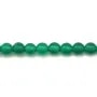 Agate vert ronde 4mm x 40cm