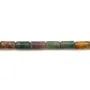 Agate d'Inde,en forme de tube 4x8mm x 40cm