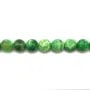 Agate paon,en forme de ronde 12mm x 40cm