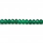 Green agate faceted roundel 2.9x4mm x 39cm
