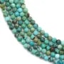 Turquoise naturelle ronde facette 3mm x 40cm