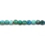 Turquoise naturelle ronde facette 3mm x 40cm